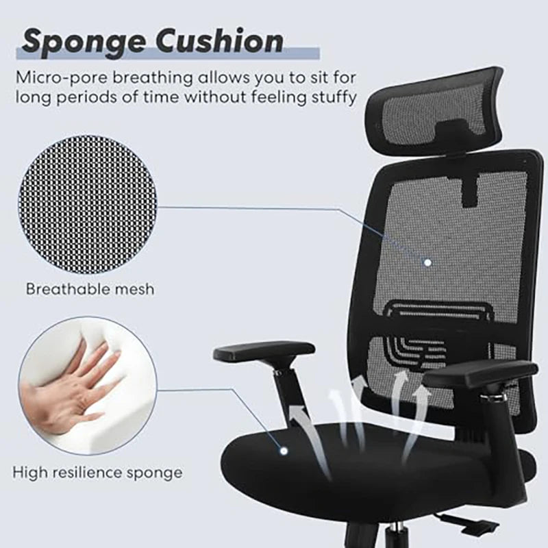Ergonomic High Back PU Leather Office Chair