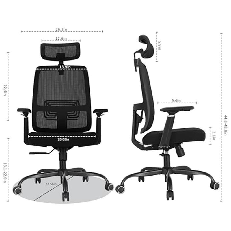 Ergonomic High Back PU Leather Office Chair