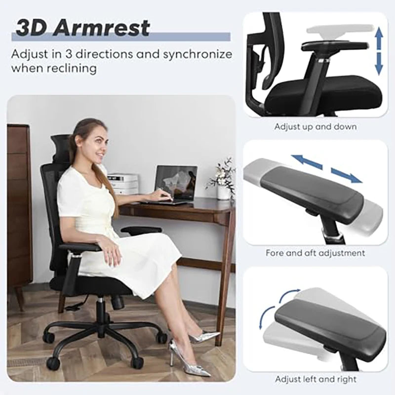 Ergonomic High Back PU Leather Office Chair